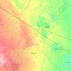Uyun Al Jiwa topographic map, elevation, terrain