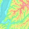 Altônia topographic map, elevation, terrain