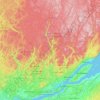 Rivière Jacques-Cartier topographic map, elevation, terrain