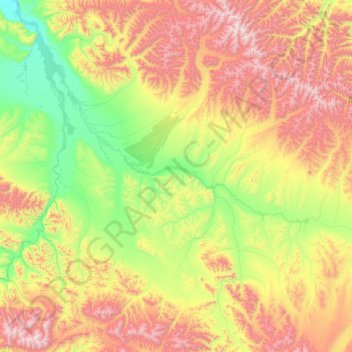 Соболохский национальный наслег topographic map, elevation, terrain