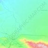 Jambyl District topographic map, elevation, terrain