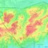 Corfe Mullen topographic map, elevation, terrain