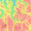 Saltdal topographic map, elevation, terrain