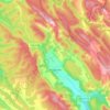 Tragacete topographic map, elevation, terrain
