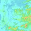 张溪镇 topographic map, elevation, terrain