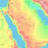 Saudi Arabia topographic map, elevation, terrain