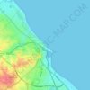 Sousse topographic map, elevation, terrain