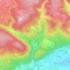 Merklín topographic map, elevation, terrain