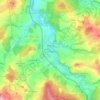 Blovice topographic map, elevation, terrain