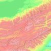 Джети-Огузский район topographic map, elevation, terrain