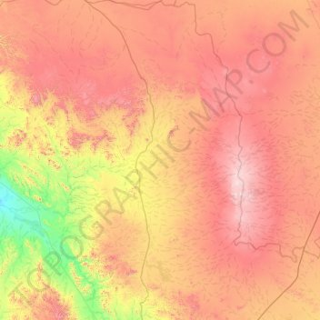 Khaybar topographic map, elevation, terrain