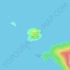 Yorke Island topographic map, elevation, terrain