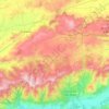 Sierra de Gredos topographic map, elevation, terrain