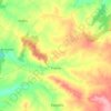 Puertas topographic map, elevation, terrain
