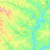 Paranaíba topographic map, elevation, terrain