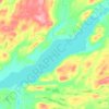 Lac Faillon topographic map, elevation, terrain