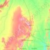 Campo Formoso topographic map, elevation, terrain
