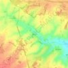 Bourn topographic map, elevation, terrain