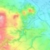 Kutná Hora topographic map, elevation, terrain