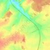 Gannes topographic map, elevation, terrain