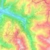 Sainte-Foy-Tarentaise topographic map, elevation, terrain