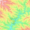 Joaçaba topographic map, elevation, terrain