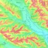 Broșteni topographic map, elevation, terrain