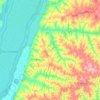 São Jorge do Patrocínio topographic map, elevation, terrain
