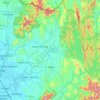 Padang Terap topographic map, elevation, terrain
