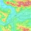 Jasło topographic map, elevation, terrain
