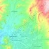 Santa María topographic map, elevation, terrain