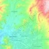 Santa María topographic map, elevation, terrain