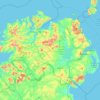 Irlanda del Norte topographic map, elevation, terrain