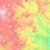 Umzimkhulu Local Municipality topographic map, elevation, terrain