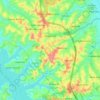 Diadema topographic map, elevation, terrain