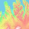 Skagafjörður topographic map, elevation, terrain