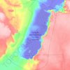 Ustyurt Nature Reserve topographic map, elevation, terrain