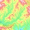 Rio Unhais topographic map, elevation, terrain