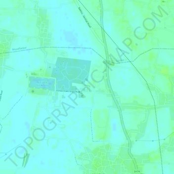 Wat Thai Vishali Temple topographic map, elevation, terrain