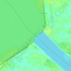 Kpong topographic map, elevation, terrain