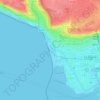 Plage du Havre topographic map, elevation, terrain