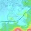 Sungai Pajam topographic map, elevation, terrain