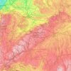Jura souabe topographic map, elevation, terrain