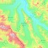 乌尔多克冰川 topographic map, elevation, terrain