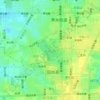 秀水公园 topographic map, elevation, terrain