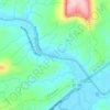 Rio Itajaí do Oeste topographic map, elevation, terrain