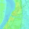 Bắc Hưng Hải River topographic map, elevation, terrain