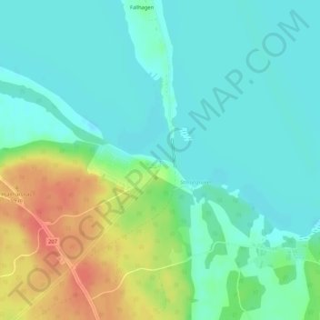 Hjälmarbaden topographic map, elevation, terrain