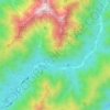 Kamikochi topographic map, elevation, terrain