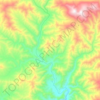 乌伦古河 topographic map, elevation, terrain